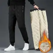 Winter Men Lambswool Sweatpants Fleece Warm Thicken Joggers Pants Waterproof NEW