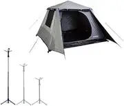 Kings 4-6 Person Tent Waterproof Polyester Quick Set up+ LED Tripod