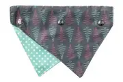 Pastel Trees Small to Medium X-Mas Dog Bandana by FuzzYard