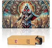 Wizcraft Gaming Paramint Stained Glass Assassin (Stitched) - MTG Playmat - Compatible with Magic The Gathering Playmat - Play MTG, YuGiOh, TCG - Original Play Mat Art Designs & Accessories