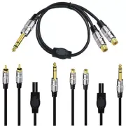 1/4 Male to 2RCA Adapter Cable Cable RCA Extension Cable Replacement