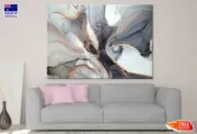 Black Grey & Gold Abstract Design Wall Canvas Home Decor Australian Made Quality