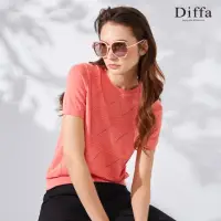 在飛比找momo購物網優惠-【Diffa】民族風緹花線衫-女