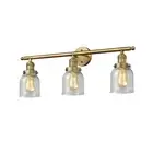 Innovations 3 Light Small Bell Bathroom Fixture in Brushed Brass - 205-BB-G54
