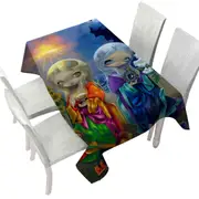 Beautiful Art Sun Child and Moon Child Day and Night Tablecloth