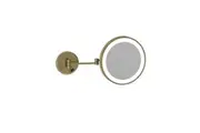 Thermogroup Ablaze Magnifying Mirror Lit Wall Mount x3 Brushed Brass (Concealed Wiring) L252CSMCBB