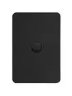Beacon Lighting Vynco Metro 1 Gang Switch Only in Matte Black