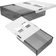 SECFOU Desk Draw Storage Organizer Hidden Desk Drawer Storage Box Plastic Organizers for Office Supplies
