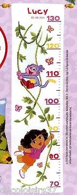 Vervaco 2590 70.708 Height Chart Dora & Boots IN The Jungle Counted