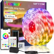 Cozylady Wifi LED Strip Lights 15M, 50Ft Smart RGB Light Strips Compatible with