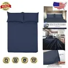 Ultra-Soft Navy Microfiber Sheets for RV Bunk Beds - 28x75 Size Perfect Fit