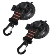 Heavy Duty Suction Cup Anchor with Securing Hook Tie Down, Camping Tarp Acces...