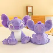 45cm Anime Cartoon Purple Stitch Plush Doll Girl Room Pillow Girlfriend Gifts