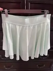 Lulu Lemon Court Rival HR Skirt Long Size 10, Mint Green, New With Tags W Shorts