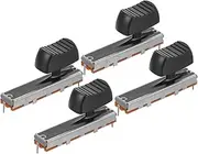 Vaguelly 4pcs Linear Potentiometer Slide Switch Stereo Audio Potentiometer Volume Control