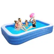 Inflatable Swimming Pools, 118'' X 72'' X 20'' Blow up Swimming Pools, Kiddie Po