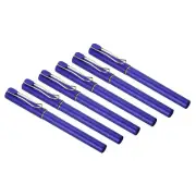 12Pcs 5.7" 0.5 mm Fine Point Black Ink Gel Pens Roller Ball Pen Blue Gold