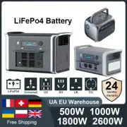 2600W Portable Power Station 1800W 1000W Solar Generator 600W LiFePo4 Batteries