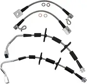 TRQ Front & Rear Brake Hose Set Compatible with 2004-2005 Ford F-150