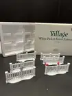 Dept 56 Village White Picket Fence Extensions 52625 Cardinal& Squirrel -Set of 6