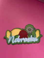 Nebraska State layered scrapbook paper design handmade in Mt