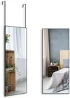BEAUTME Full Length Mirror, Over The Door Mirror with Adjustable Hooks Long B...