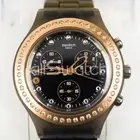 SWATCH IRONY 2012 Diaphane CHRONO - SVCM4008PG - Full Blooded Stoneheart BLACK