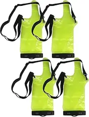Universal Two Way Radio Waterproof Case Bag Portable Walkie Talkie Rainproof Pouch with Adjustable Strap Compatible for Motorola Kenwood Midland UV-3R UV-5R PX-888 Walkie Talkie Radio (4, green)