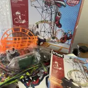 K'NEX " Mecha Strike " Roller Coaster Building Set ( 577 PIECES ) MOTOR CAR