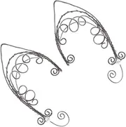 [LIFKOME] Unique Elf Ears Cosplay Clip on Earrings by Fashion Ear Cuffs Lightweight Ear Hooks for Women for Christmas Birthday Clubbing