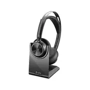 HP Poly Voyager Focus 2 Bluetooth On-Ear Active Noise Cancelling Headset with [9T9J6AA]