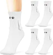 [JECOMPRIS] 2 Pairs Socks Couple Holding Novelty Friendship Socks Funny Socks for Men Women
