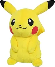 Sanei Pokemon All Star Series Pikachu Stuffed Plush, 7"