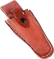Outanaya Pruning Scissor Leather Cover Durable Protective Case for Gardening Tools Easy to Attach to Belt Random Color for Landscape Professionals and DIY Enthusiasts