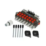7 Spool 40L BSPP 11GPM Hydraulic Controller Interface With Conversion Plug
