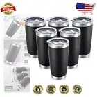 Versatile 20 oz Double Wall Tumblers - Insulated Cold and Hot Drink Mugs, 6 Pack