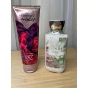 Bath & Body Works Body Lotion Bundle Brightest Bloom & A Thousand Wishes-Unused
