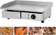 2900W Commercial Electric Griddle Stainless Steel BBQ Grill Pan with Temperature Control (50-300°C) Non - Stick Surface