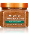 TREE HUT MOCHA & COFFEE BEAN FIRMING SUGAR SCRUB W/CAFFEINE 18 OZ NEW HTF