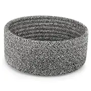 Small Woven Basket, Empty Tiny Shallow Storage Basket, Mini Cotton Rope