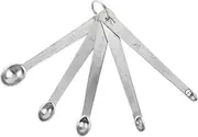 Mini Measuring Spoon Set Stainless Steel 5 Piece Baking Tool Compact Size for Kitchen Seasoning Measurement