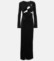 [Galvan] Galvan Vertebrae cutout maxi dress AU 14 black