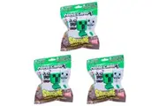 3PK Minecraft 2.5 In Mini Squishme S5 Squishy Sensory Toy Assorted Kids 3y+