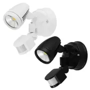 Chopper Outdoor LED Wall Light CCT 15w with Sensor in White or Black