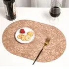 Anti Slip Dining Table Place Mats Oval Table Protective Pads Coaster Household