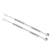 2pcs Double Head Wax Carving Tool 6.5" Stainless Steel Clay Spatula Tool