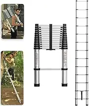 Telescoping Ladder 7m/6m/5m/4m/3m/2m Aluminum Telescopic Extension Ladder, Lightweight Collapsible Ladder Max Load 330lbs, Portable Compact Folding Ladder for Home (Silver 6.7m/22f Beauty Comes