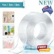 Double-Sided Nano Tape Traceless Clear Adhesive Invisible Gel Anti-Slip FZ
