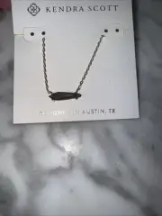 Kendra Scott Indie Pendant Necklace 14K Gold Over Brass Bren Stone NWT