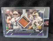 Riley Leonard, Jeremiyah Love /25 (RC) Game Used Relic 2024 Bowman Purple